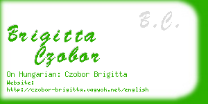 brigitta czobor business card